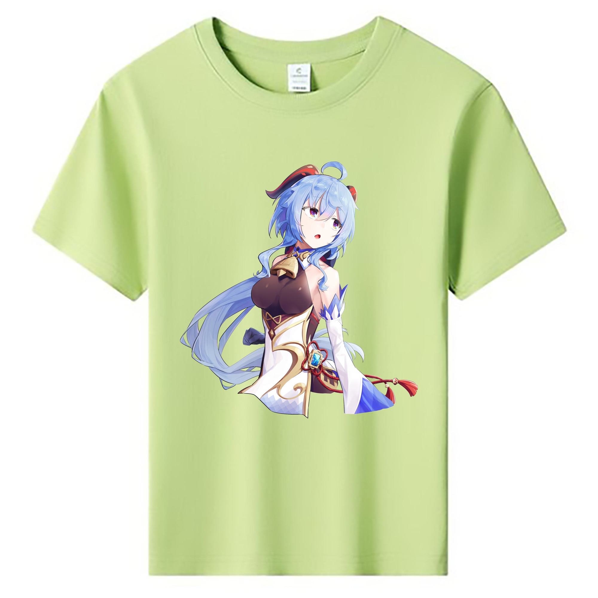 げんし神 甘雨 かんう genshin Ganyu 綿100％キッズTシャツ（フロントプリント）
